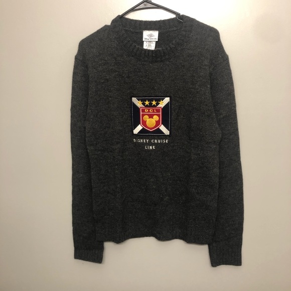 Disney Sweaters - Disney Cruise Line wool sweater gray NWT Mickey